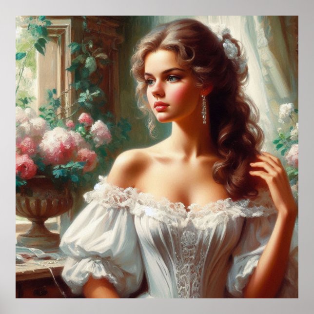 Póster Flor suave (Frente)