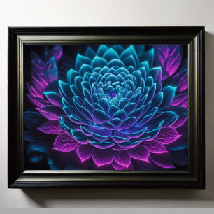 Póster Flor superior pintada 5:4