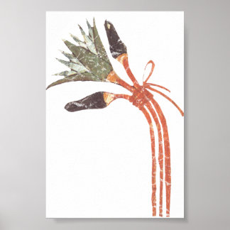 Póster Flor y capucha de Lotus egipcia