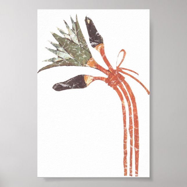 Póster Flor y capucha de Lotus egipcia (Frente)