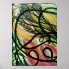 Póster Flor y fruta de Georgiana Houghton