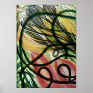 Póster Flor y fruta de Georgiana Houghton