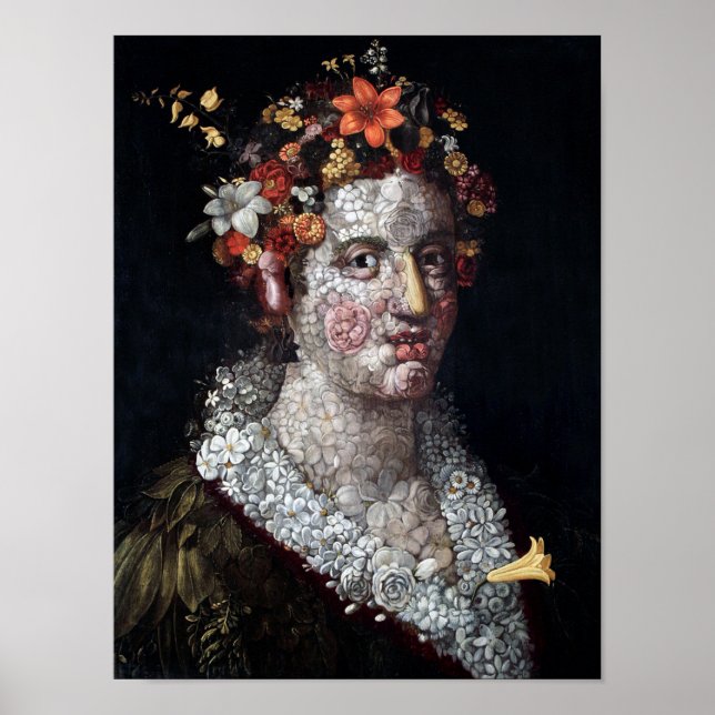 Póster Flora, Arcimboldo (Frente)