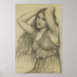 Póster Flora con pelo largo