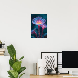 Póster "Flora Cuántica – Floraciones Galácticas en Luz de