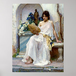 Póster Flora de la prerapelita John William Waterhouse