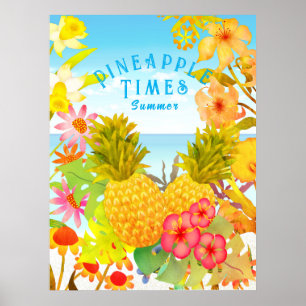 Póster Flora de piña