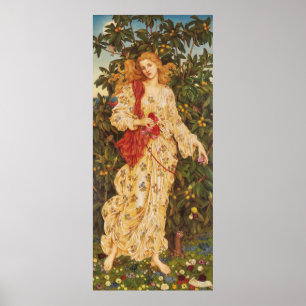 Póster Flora   Evelyn De Morgan