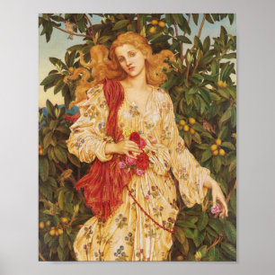 Póster Flora   Evelyn De Morgan