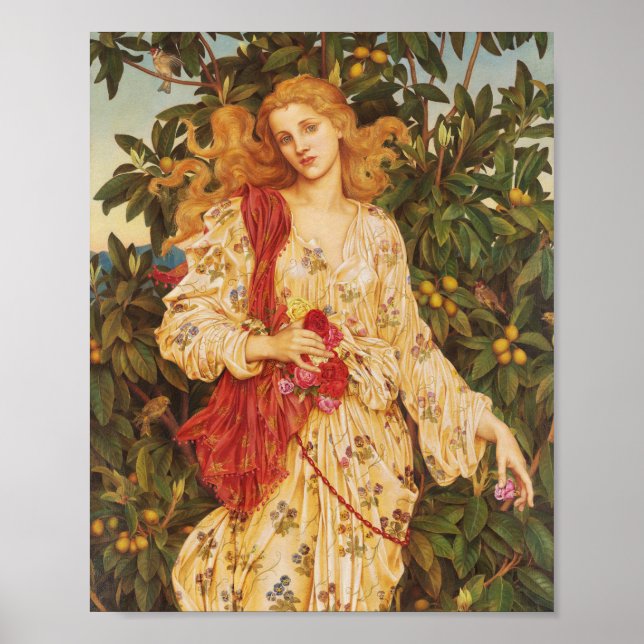 Póster Flora | Evelyn De Morgan (Frente)
