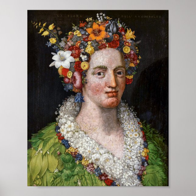 Póster Flora | Giuseppe Arcimboldo | (Frente)