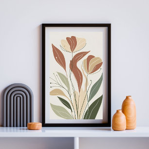 Póster Flora sin tiempo VI