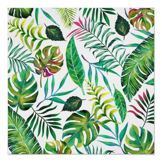 Póster Flora tropical (Anverso)