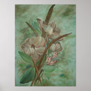 Póster Floraciones de la magnolia