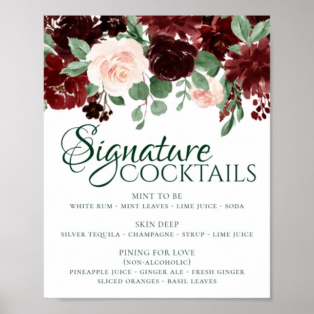 Póster Floraciones rusas | Bebida de firma de Terracotta  (Frente)