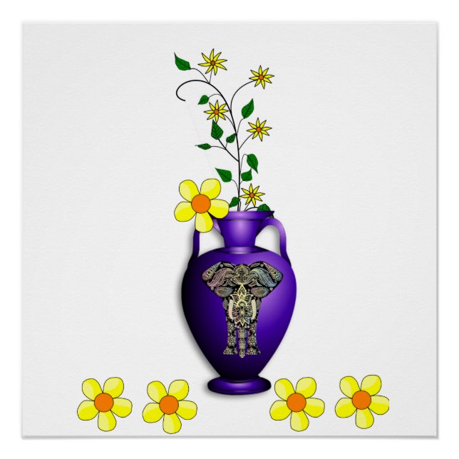 Poster floral (Anverso)