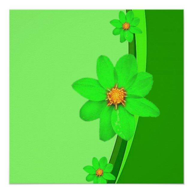 Poster floral (Anverso)