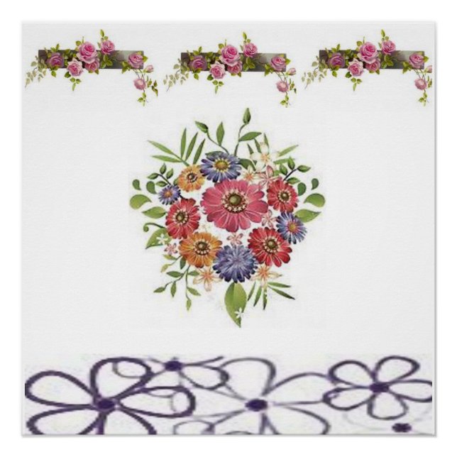 Poster floral (Anverso)