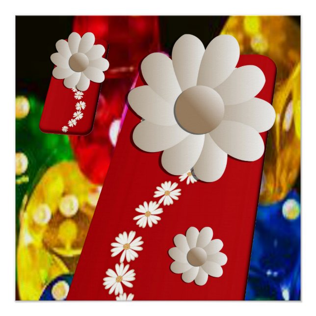 Póster floral (Anverso)