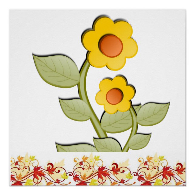 Poster floral (Anverso)
