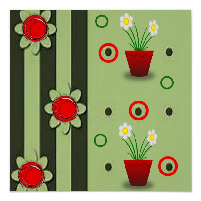Poster floral (Anverso)