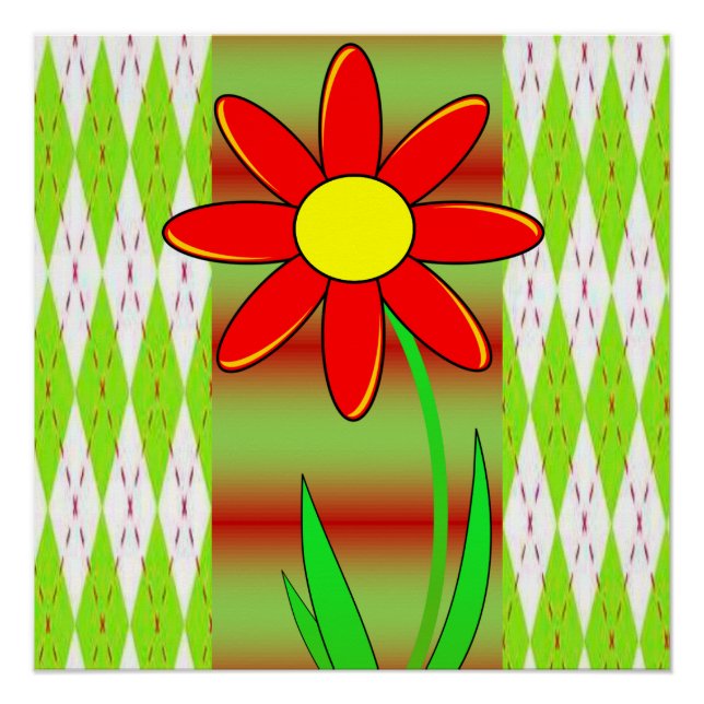 Poster floral (Anverso)