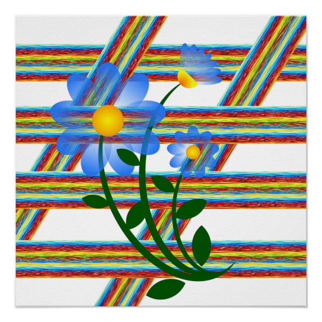 Póster floral (Anverso)