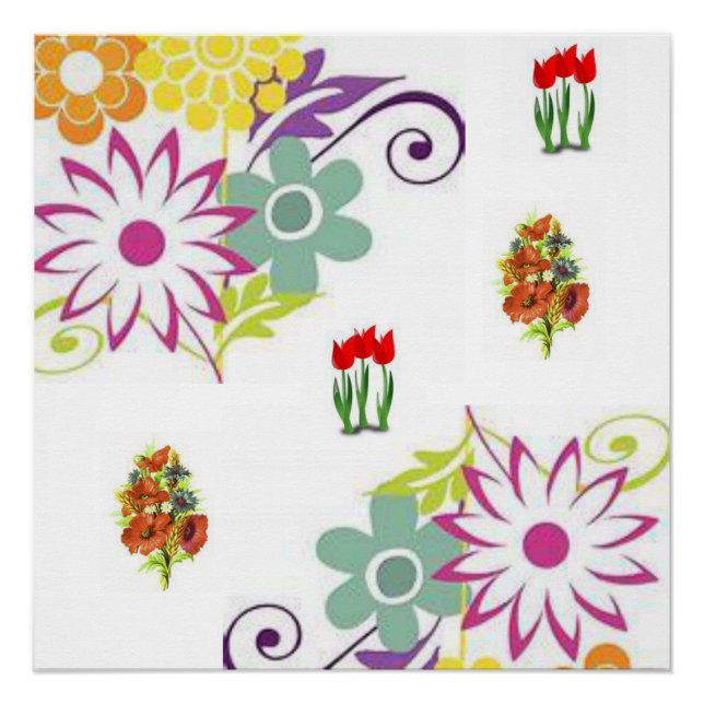 Poster floral (Anverso)