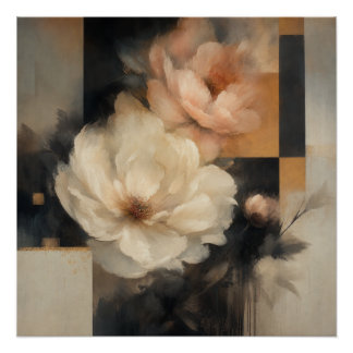 Póster "Floral abstracto"