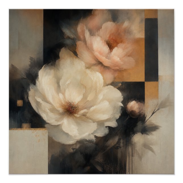 Póster "Floral abstracto" (Anverso)