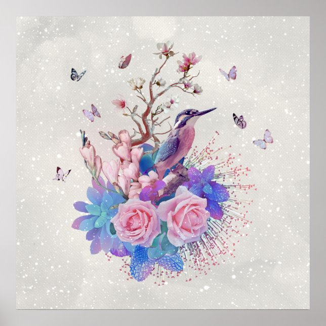 Póster FLORAL ALCEDO ATthis (Frente)