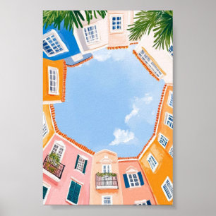 Póster floral “Blushing Botanica” Arte de pared el