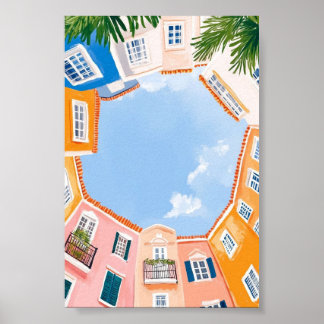 Póster floral “Blushing Botanica” Arte de pared el