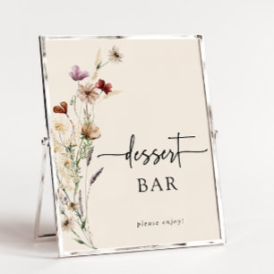 Póster Floral Boho Baby Shower Poster