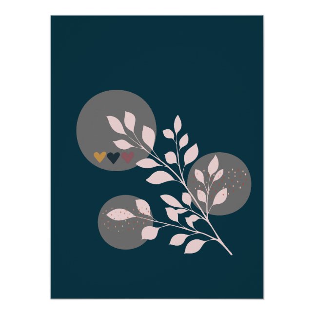 Póster Floral Boho Moderno (Anverso)