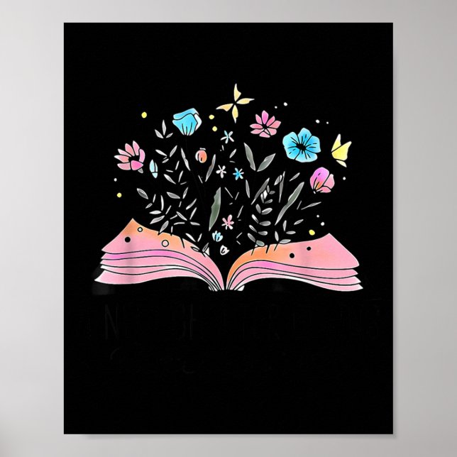 Póster Floral Book A New Chapter Begins Retired 2026 Reti (Frente)