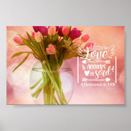 Póster Floral Bouquet | Amor Anchors The Soul