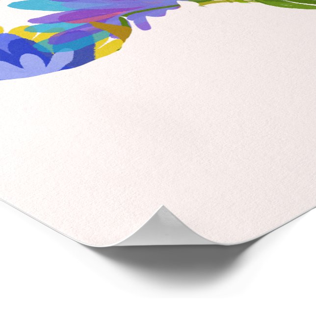 Póster Floral Brain Design (Esquina)