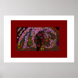 Póster Floral Bride