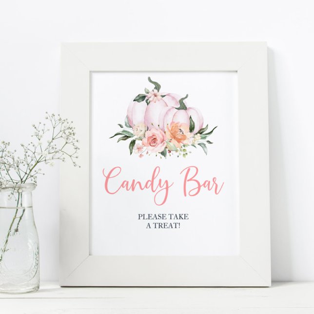 Póster Floral Caída Pequeña Calabaza Ducha Barra De Velas (Subido por el creador)