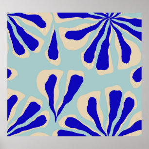Póster Floral Contemporánea: Moda De Moda Impresionante.