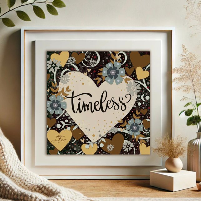 Póster Floral Corazón eterno Bonito Inespiritualidad (Subido por el creador)