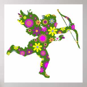 PÓSTER FLORAL CUPID