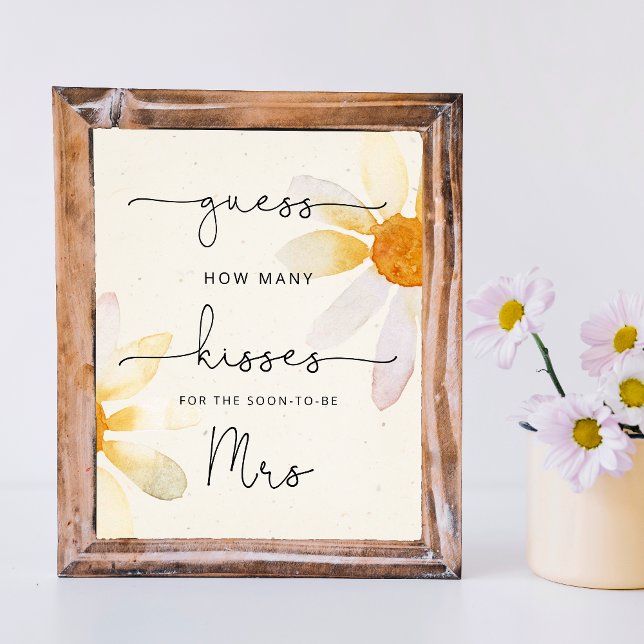 Póster Floral de acuarela de flores silvestres cuantos be (Subido por el creador)