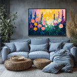 Póster Floral de Fauvist vibrante - Personalizado con tem<br><div class="desc">Esta vibrante impresión floral, inspirada en el arte de Fauvist, irradia energía y luminosidad, lo que lo hace perfecto para añadir un toque de color a cualquier habitación. Disponible en varios tamaños, el diseño es ideal para habitaciones, salones o como regalo especial. También permite la personalización: agrega tu propio mensaje...</div>