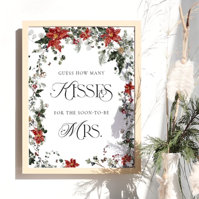 Póster Floral de invierno: ¿cuántos besos en el juego de  (Subido por el creador)
