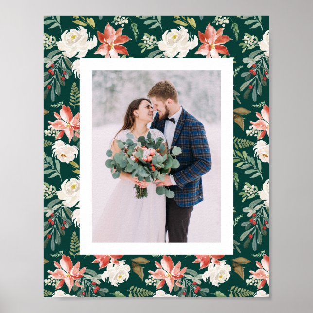 Póster Floral de Invierno | Fiesta (Frente)