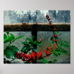 Póster Floral de jardín rústico