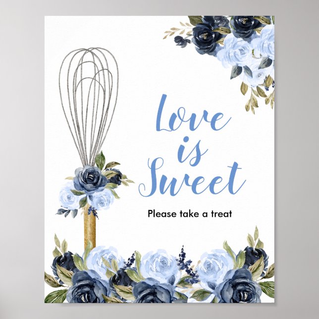 Póster Floral de la marina pronto se desperdiciará el amo (Frente)