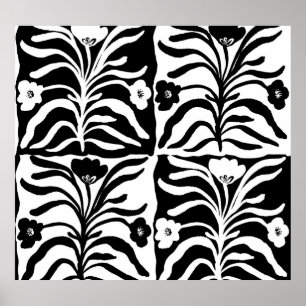 Póster Floral de mano dibujada: Resumen de cosecha